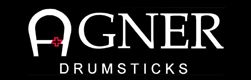 Das Logo von Agner Drumsticks, die Drumsticks vertreiben